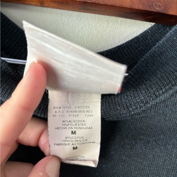 Vintage Hans Marines USMC black pull over sweater size M - Picture 4 of 5